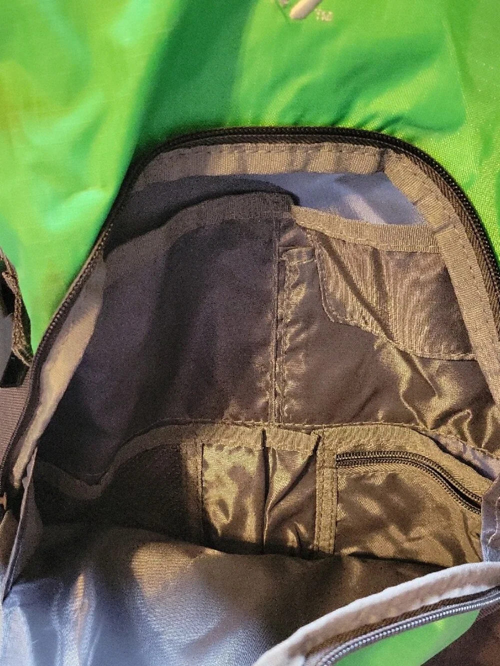 Green and Gray Men's Backpack - Sport Daypack
